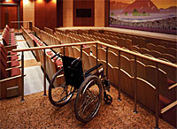 中ホール車椅子スペース
